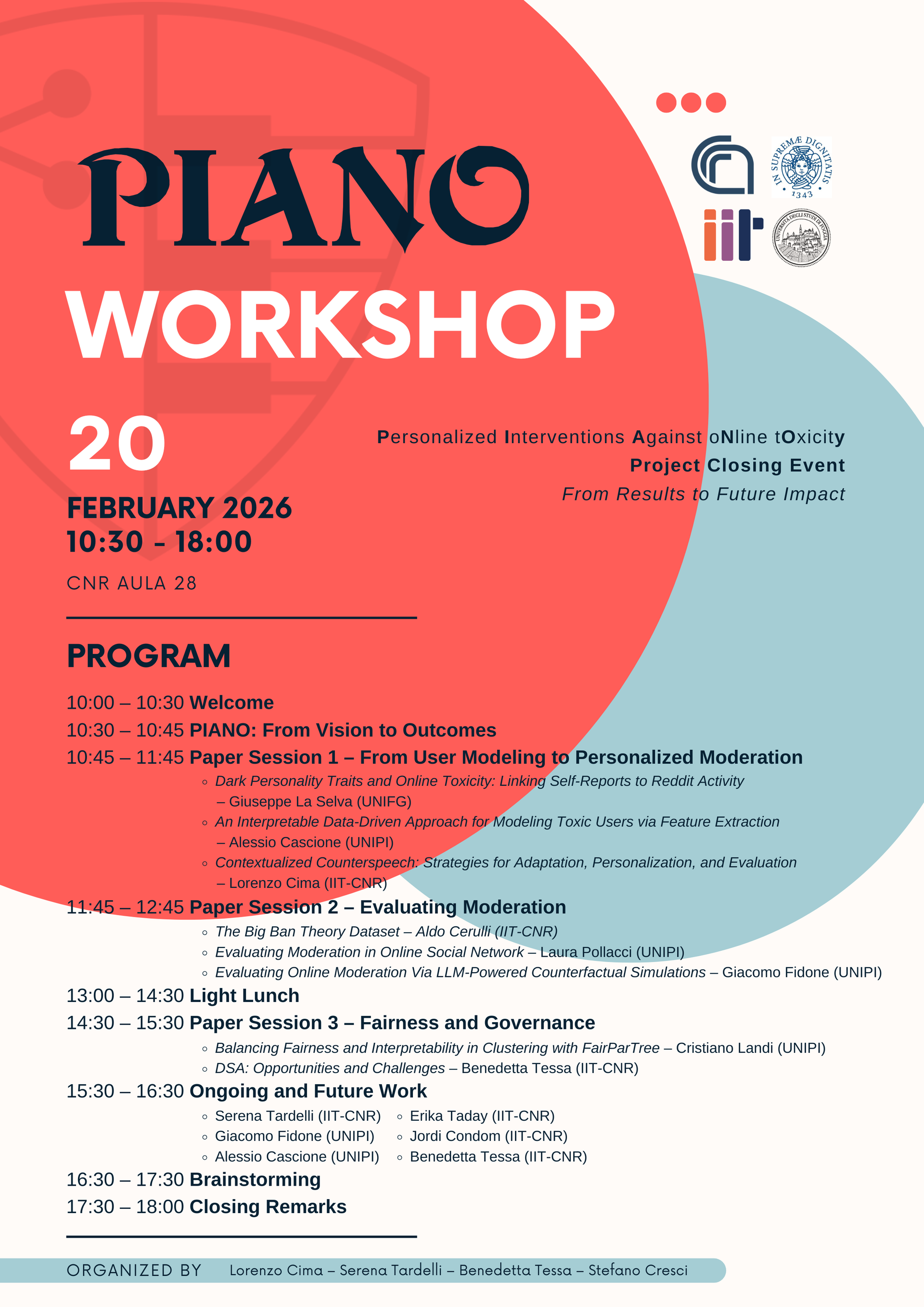 Workshop program